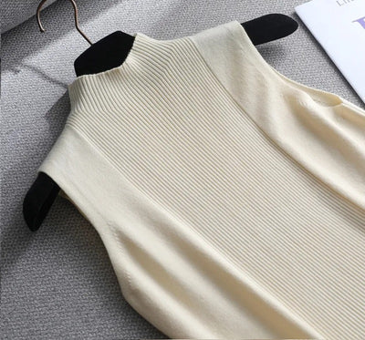 Everyday Chic Ribbed Mock Neck Tank Top