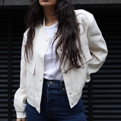 Ready For Anything Chic Vintage Bomber Jacket