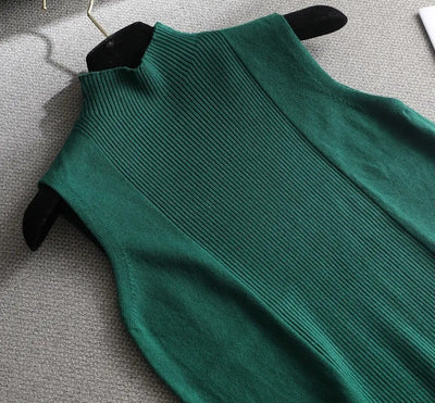 Everyday Chic Ribbed Mock Neck Tank Top