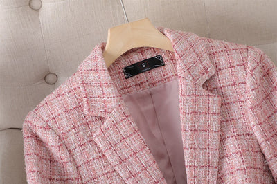 Perfect Practice Plaid Fitted Blazer