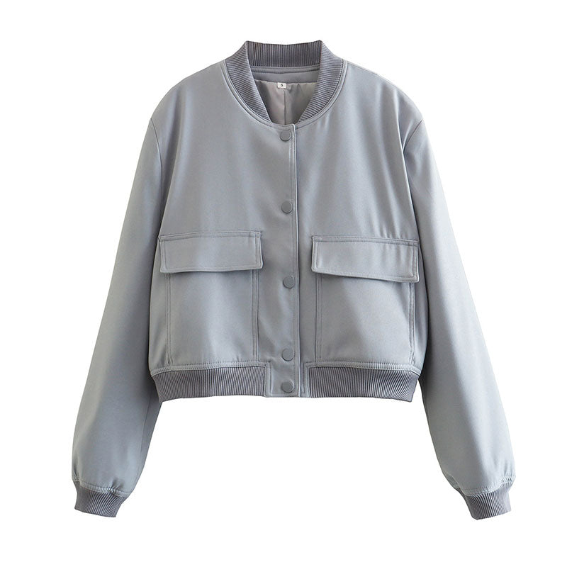 Ready For Anything Chic Vintage Bomber Jacket