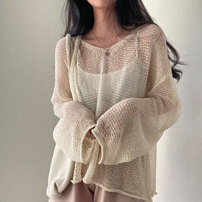 Adalia Crochet Layer-Up Pullover Top