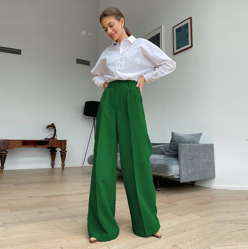 COCO Chic Redefined High-Waisted Wide-Leg Trousers