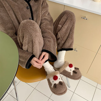 Coco Christmas Reindeer Comfy Slippers