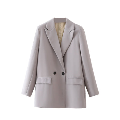 Coco Suit Your Style Oversized Blazer coat Light Grey / S