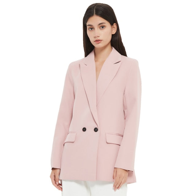 Coco Suit Your Style Oversized Blazer coat Pink / L