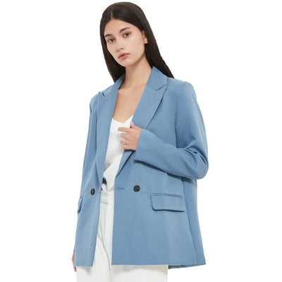 Coco Suit Your Style Oversized Blazer coat Royal Blue / M