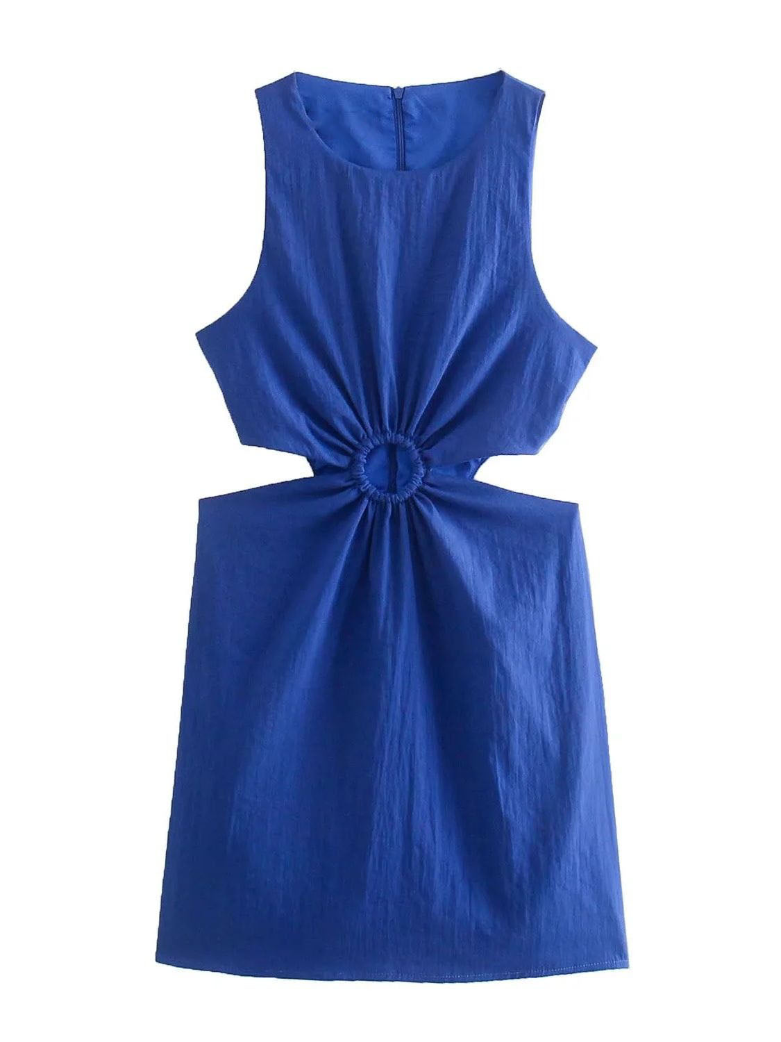Coco Emma O-Ring Cutout Sleeveless Dress Coco dress Blue / XS