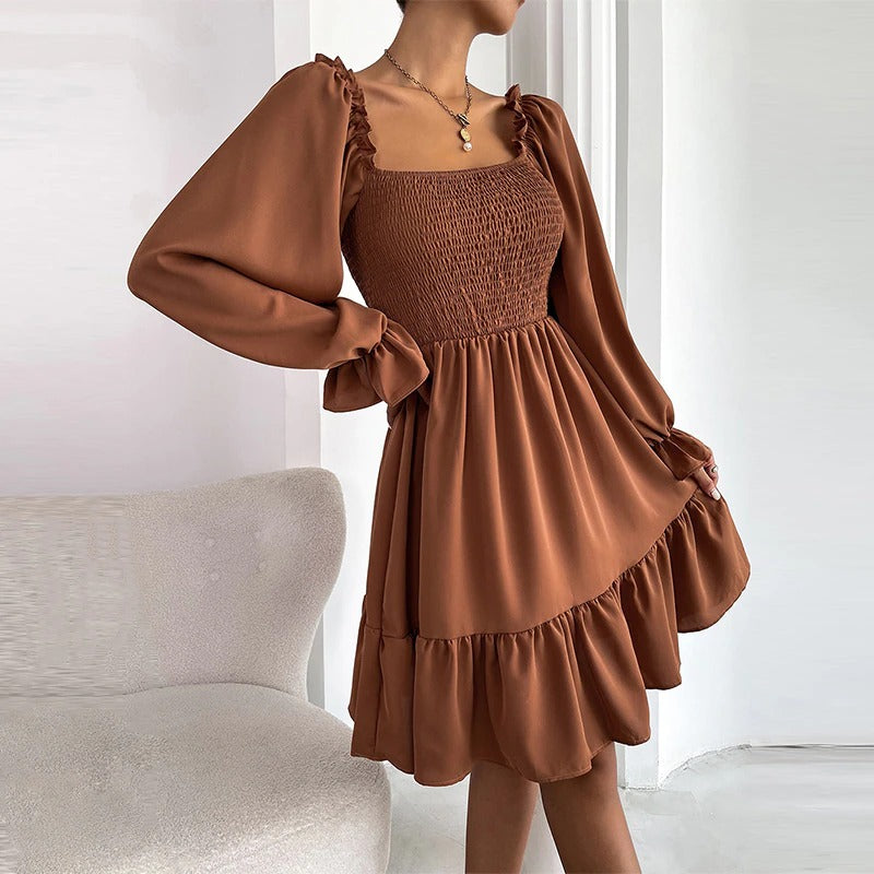 Coco My French Countryside Ruffles Dress Coco dress Brown / S