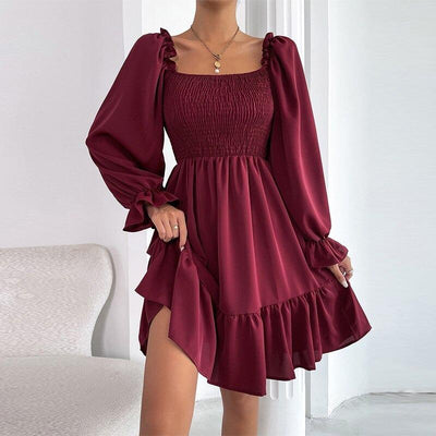 Coco My French Countryside Ruffles Dress Coco dress Claret / S