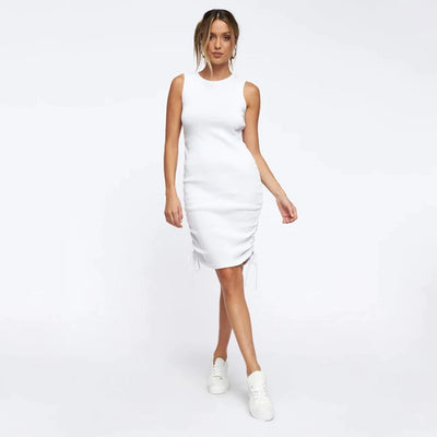Coco Daring Heart Ruched Sides Knit Bodycon Mini Dress Coco dress