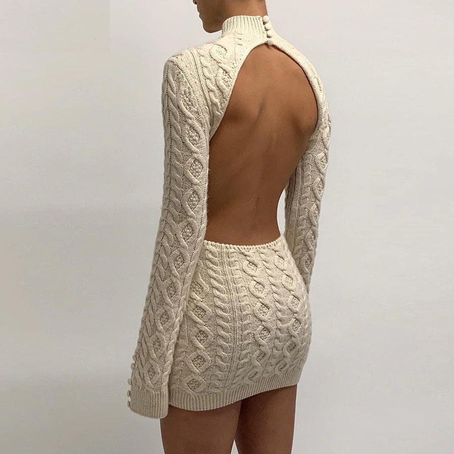 Coco Katrina Backless Cutout Sweater Dress Coco dress