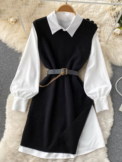 Coco Made To Match Shirt & Sweater Vest Set Coco dress