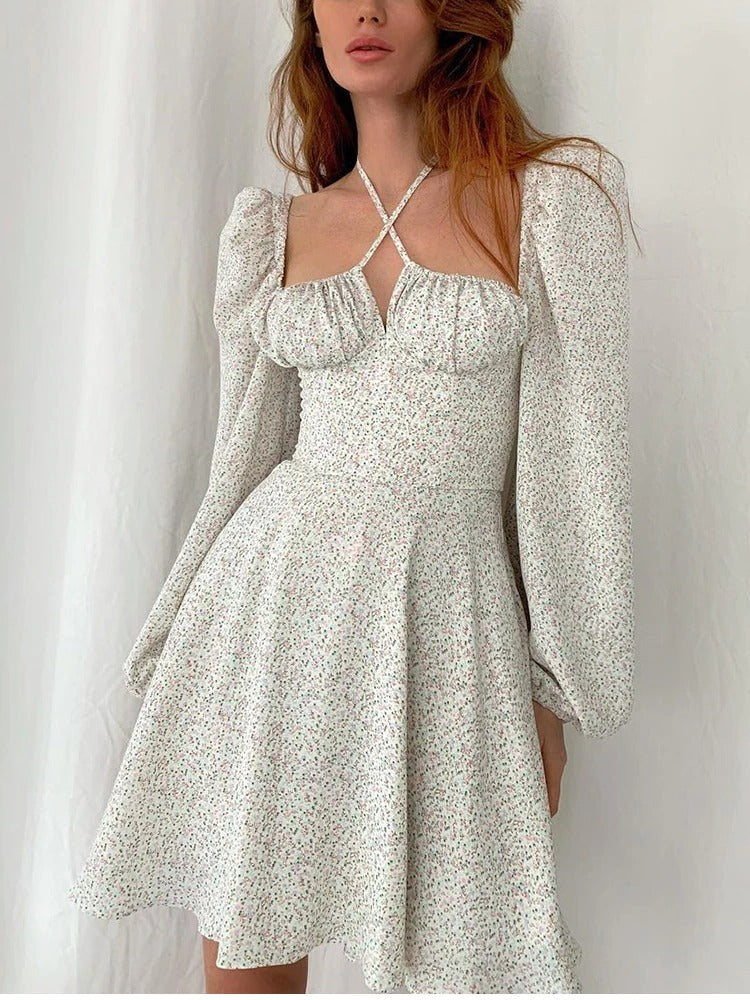 Coco Santorini Floral Print Bustier Mini Dress Coco dress