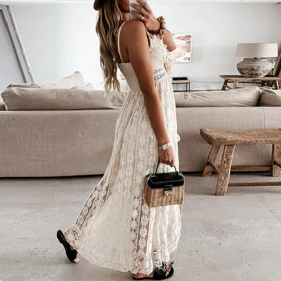 Coco Take me to Bali Airy High Low Tassels and Lace Dress Coco dress