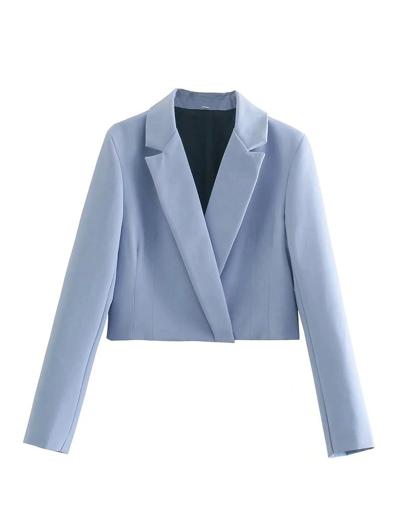 Coco Totally Fabulous Short Blazer & Skirt Suit Coco Set Blue Blazer / S