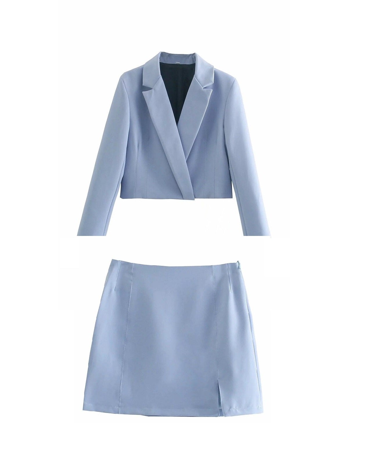 Coco Totally Fabulous Short Blazer & Skirt Suit Coco Set Blue Set / S