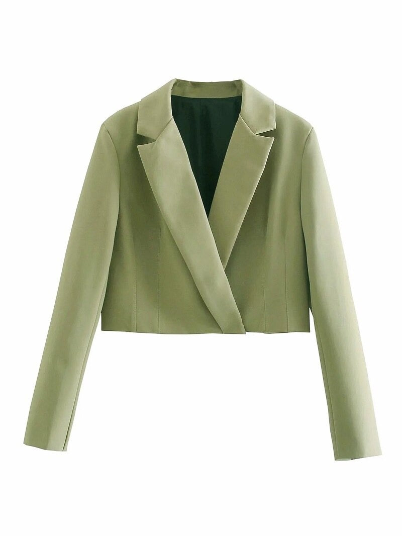 Coco Totally Fabulous Short Blazer & Skirt Suit Coco Set Green Blazer / S