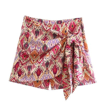Coco Love Twists Print Crop Top and Skirt set Coco Set Print Skort / S