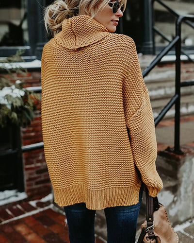 Coco Cuddle time Oversized turtleneck sweater Coco Tops