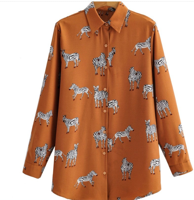 Coco Make it Wild Print Button-Up shirt Coco Tops G / XS