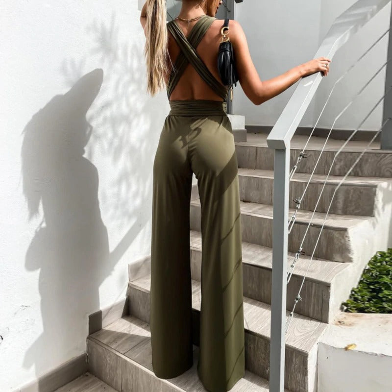 Coco Vacay mode backless jumpsuit Jumpsuit