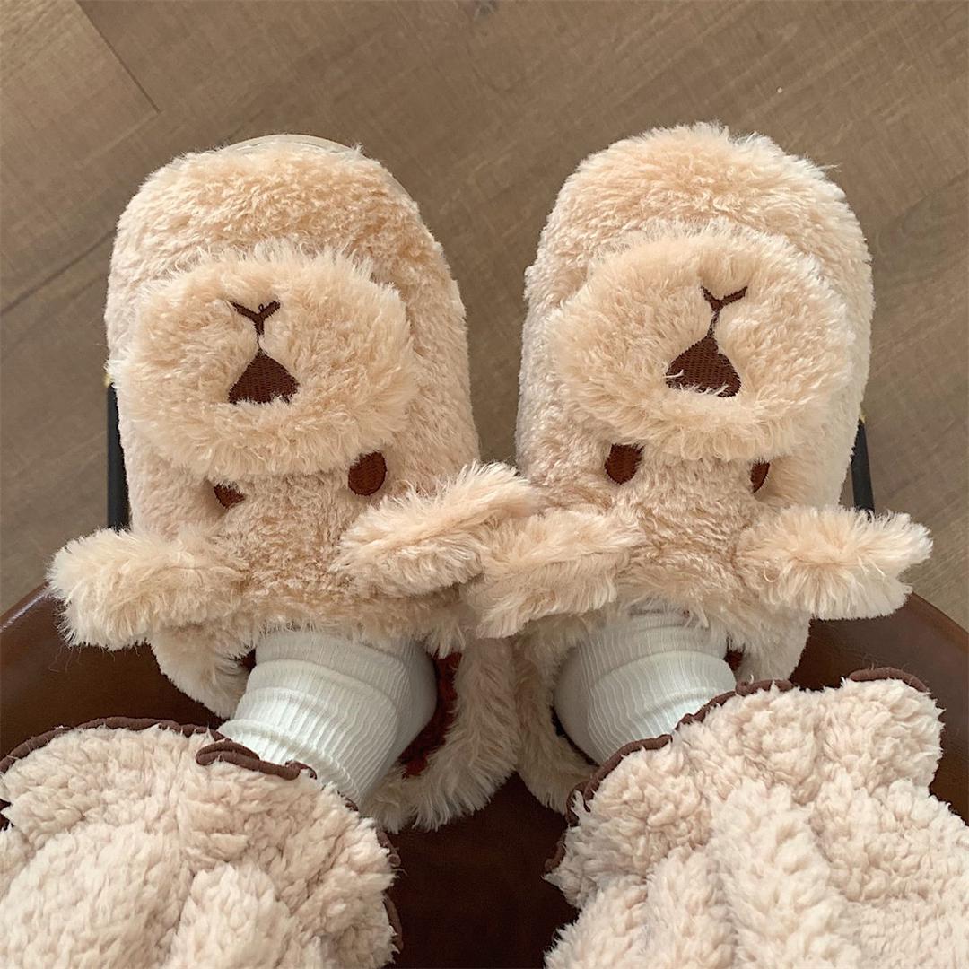 Coco Plush Puppy Fluffy Slippers