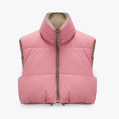 Coco Winter Dreams Cropped Puffer Vest Puffer