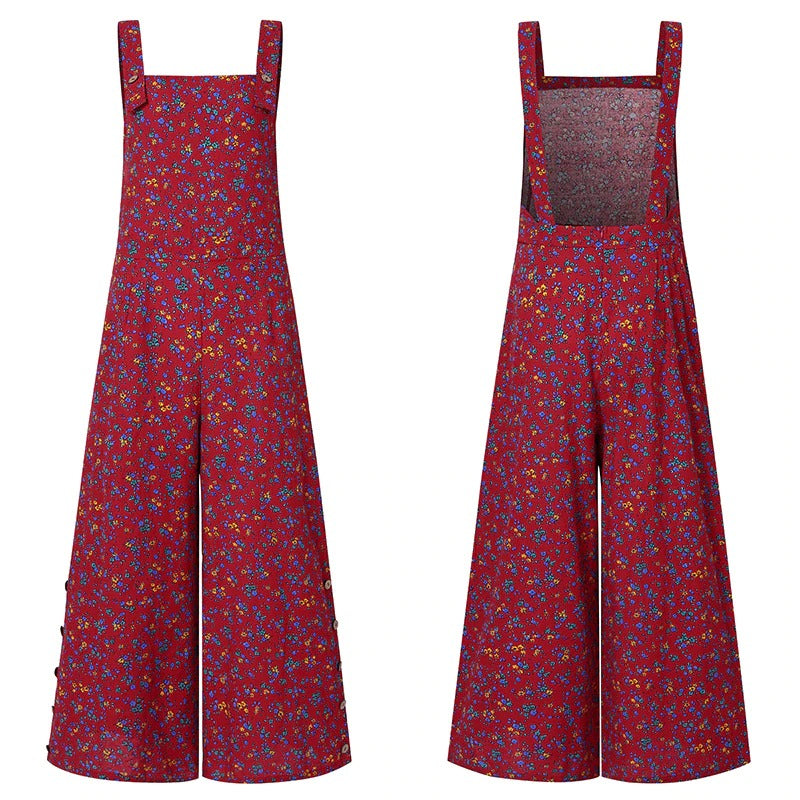 Coco Sophie overalls jumpsuit romper Red / S