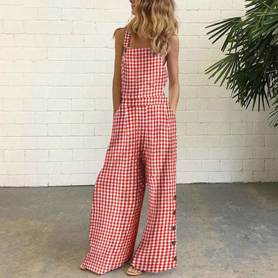 Coco Sophie overalls jumpsuit romper Red & White / S