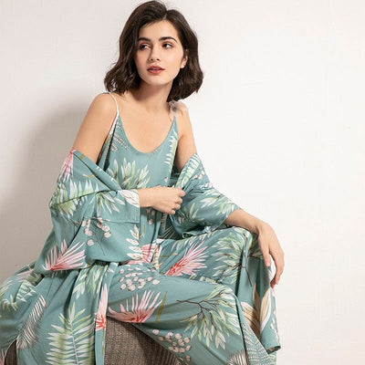 Coco Pamper Yourself in Floral Print Pajamas Set Sleepwear & Loungewear 1 / S