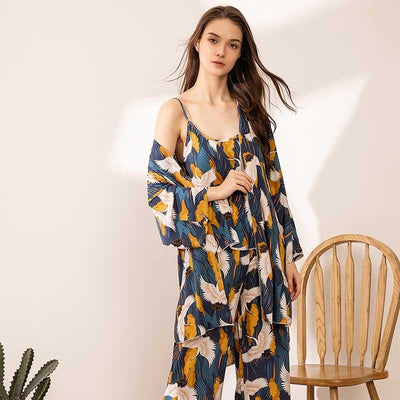 Coco Pamper Yourself in Floral Print Pajamas Set Sleepwear & Loungewear 3 / S