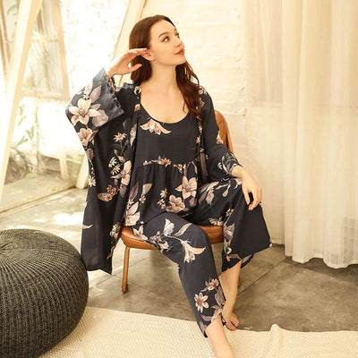 Coco Pamper Yourself in Floral Print Pajamas Set Sleepwear & Loungewear 5 / S