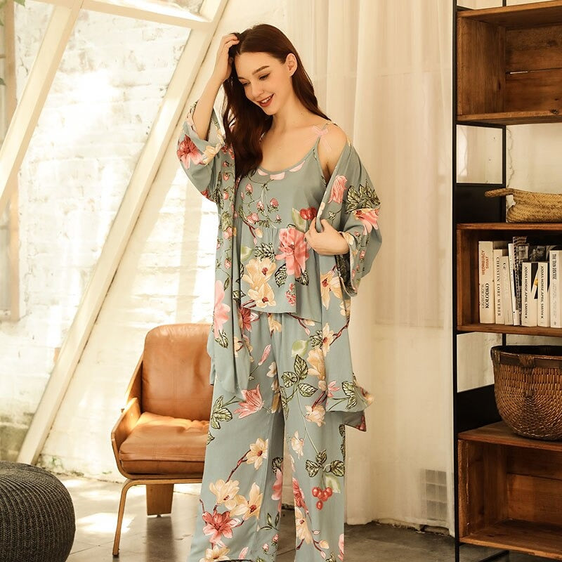 Coco Pamper Yourself in Floral Print Pajamas Set Sleepwear & Loungewear 6 / S