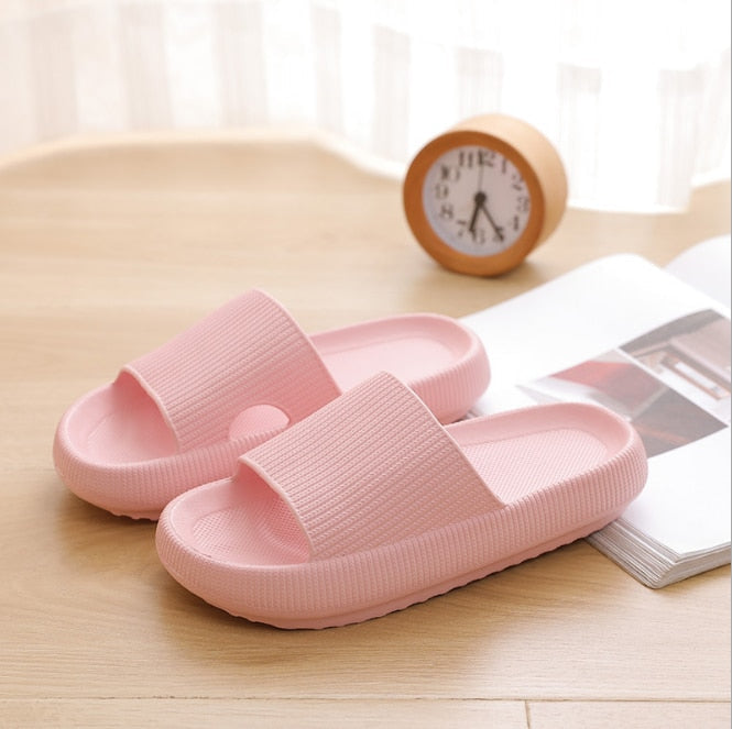 Coco Everyday Essential Thick Sole Slip-Ons slippers Pink / 34