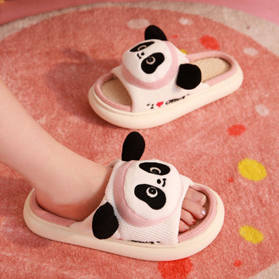 Coco Cuddly Popped Up Animals Foam Slip-Ons slippers Pink panda / 6-6.5