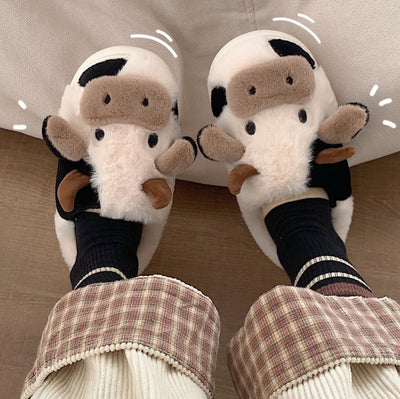 Coco The Cutest Cow Cozy Slippers slippers