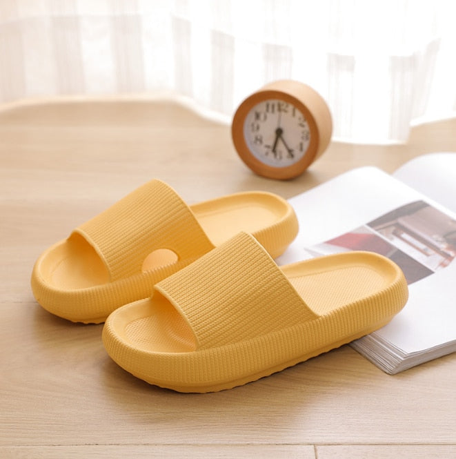 Coco Everyday Essential Thick Sole Slip-Ons slippers Yellow / 34