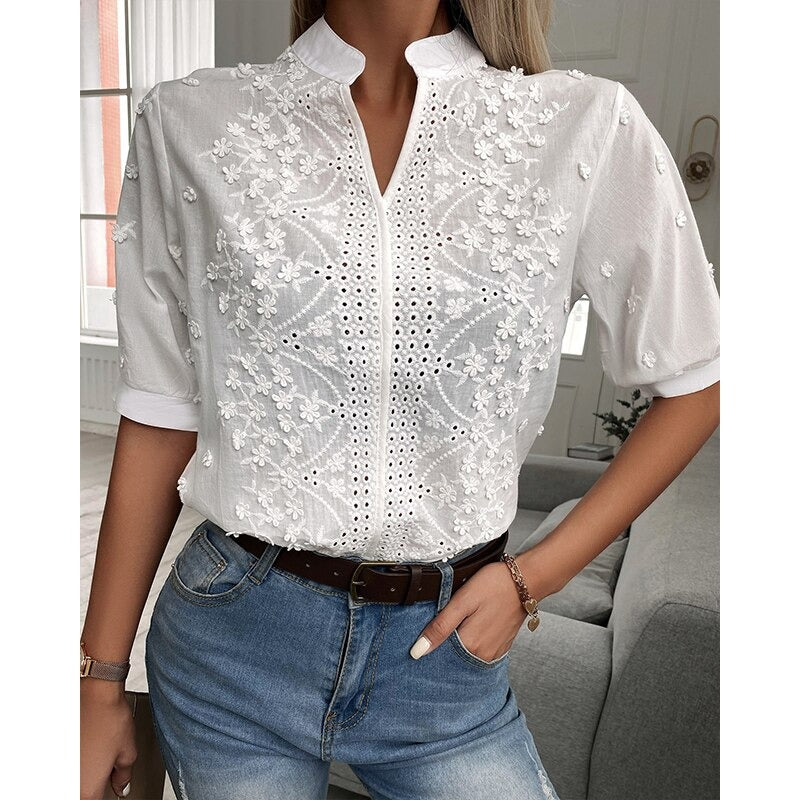 Coco Boho Billie Embroidered Lace Blouse Tops