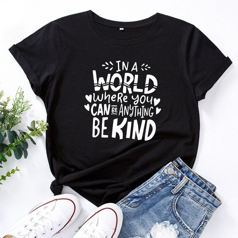 Coco Be Kind Graphic T-Shirt tshirt Black / S