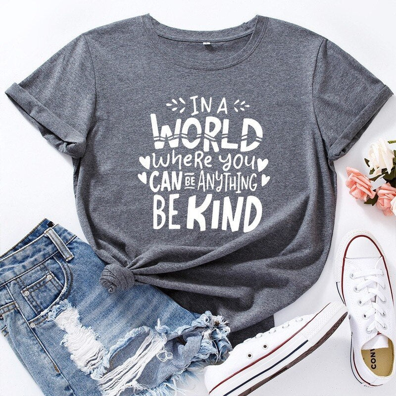 Coco Be Kind Graphic T-Shirt tshirt Dark Grey / S