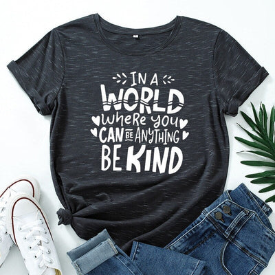 Coco Be Kind Graphic T-Shirt tshirt Dark Marble / S