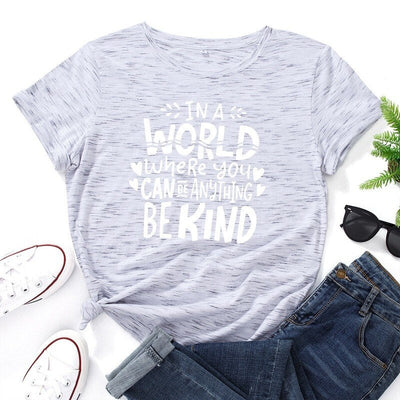 Coco Be Kind Graphic T-Shirt tshirt Light Marble / S