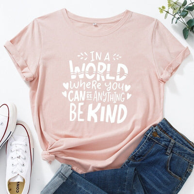 Coco Be Kind Graphic T-Shirt tshirt Light Pink / S