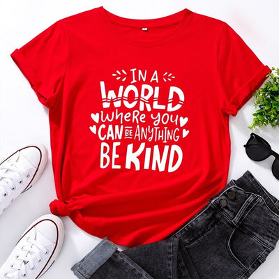 Coco Be Kind Graphic T-Shirt tshirt Red / S