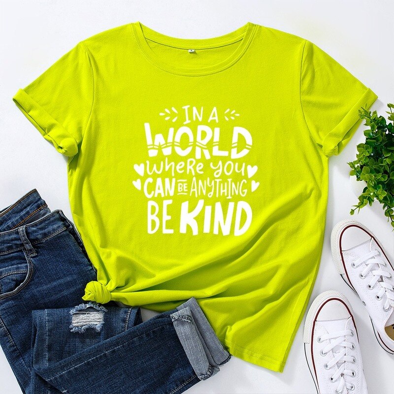 Coco Be Kind Graphic T-Shirt tshirt Shiny Green / S